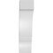 Ekena Millwork 3 1/2-in. W x 6-in. D x 14-in. H Balboa Architectural Grade PVC Knee Brace BRCP035X06X14BOA - alternate 3